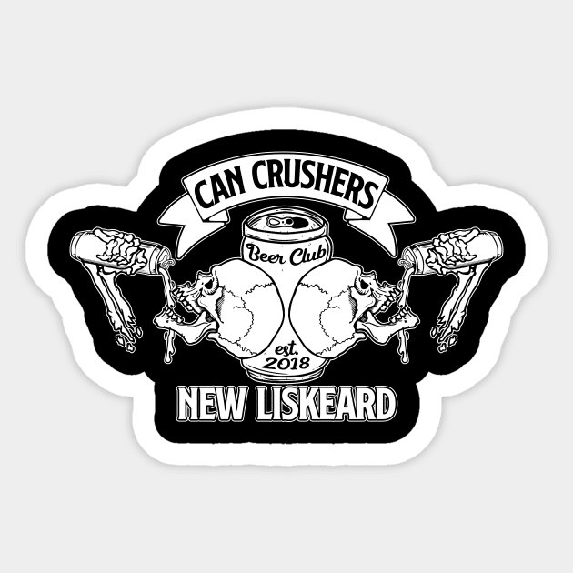 Can Crushers Sticker by GorillaMask